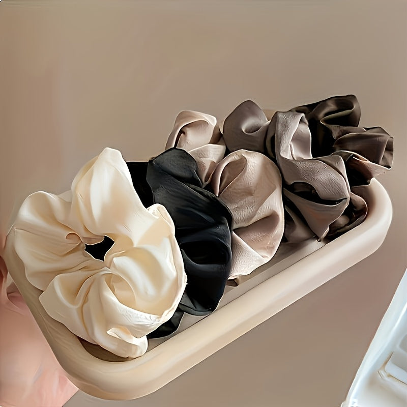 Elegant Satin Scrunchies 5pcs