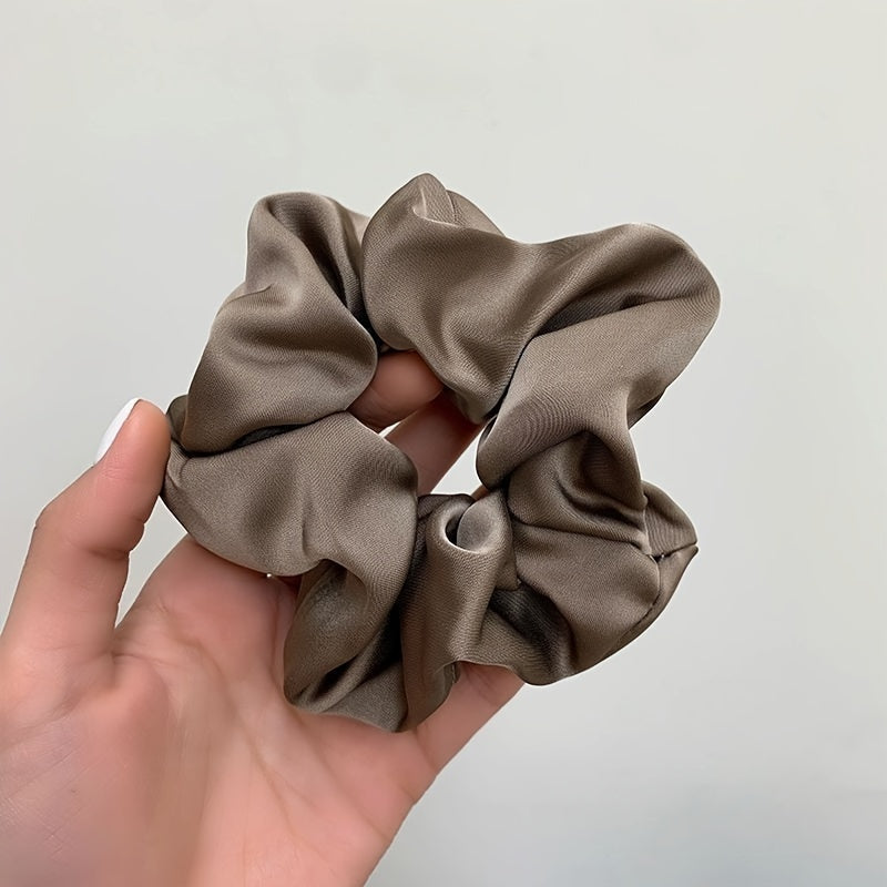 Elegant Satin Scrunchies 3pcs