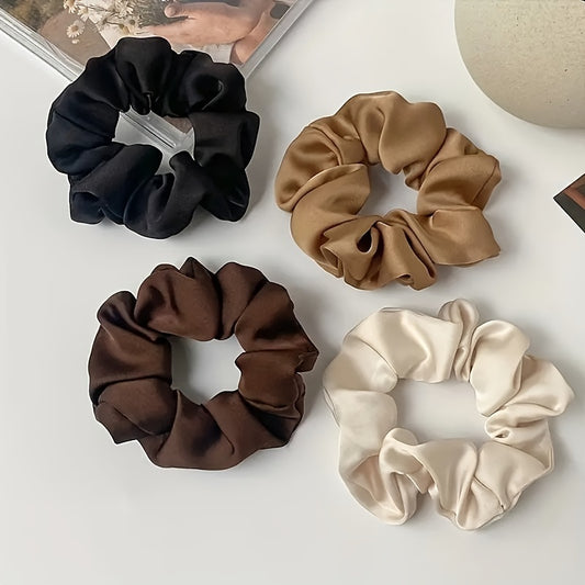 Women’s Soft Satin Hair Scrunchies 4pcs