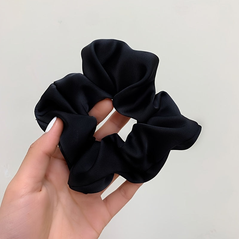 Elegant Satin Scrunchies 3pcs