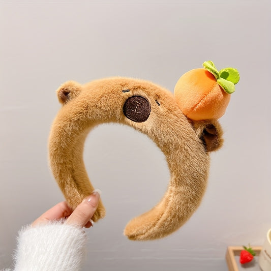 1pc Cute Capybara Plush Headband